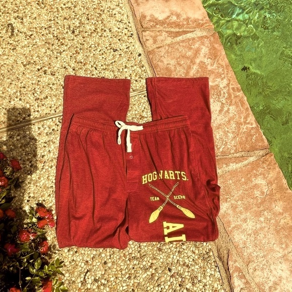 Harry Potter, lightweight, long, red, Pajama Pants, Size S/M - Picture 2 of 4